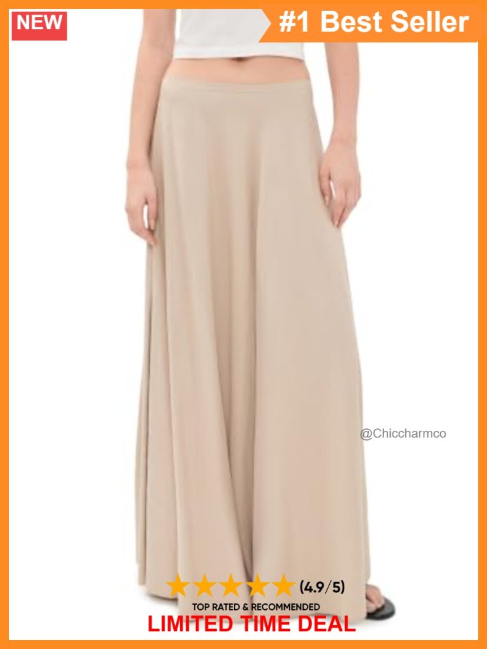 Lioness Linen Blend Halcyon Maxi Skirt Relaxed Raw Edge